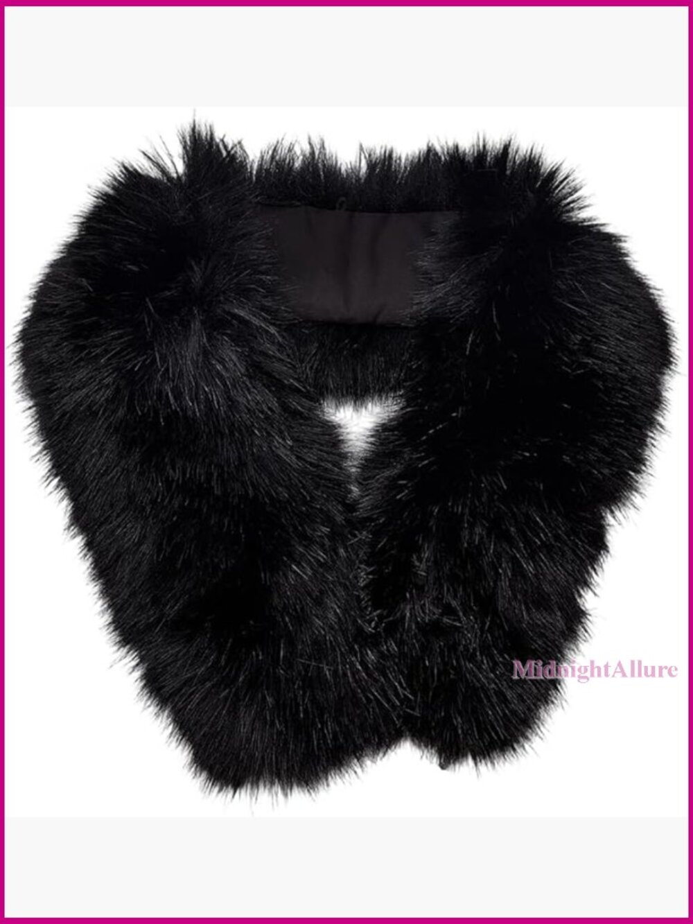 Detachable Faux Fur Collar Scarf Wrap 32.6x5 Inch Winter Hood Replacement